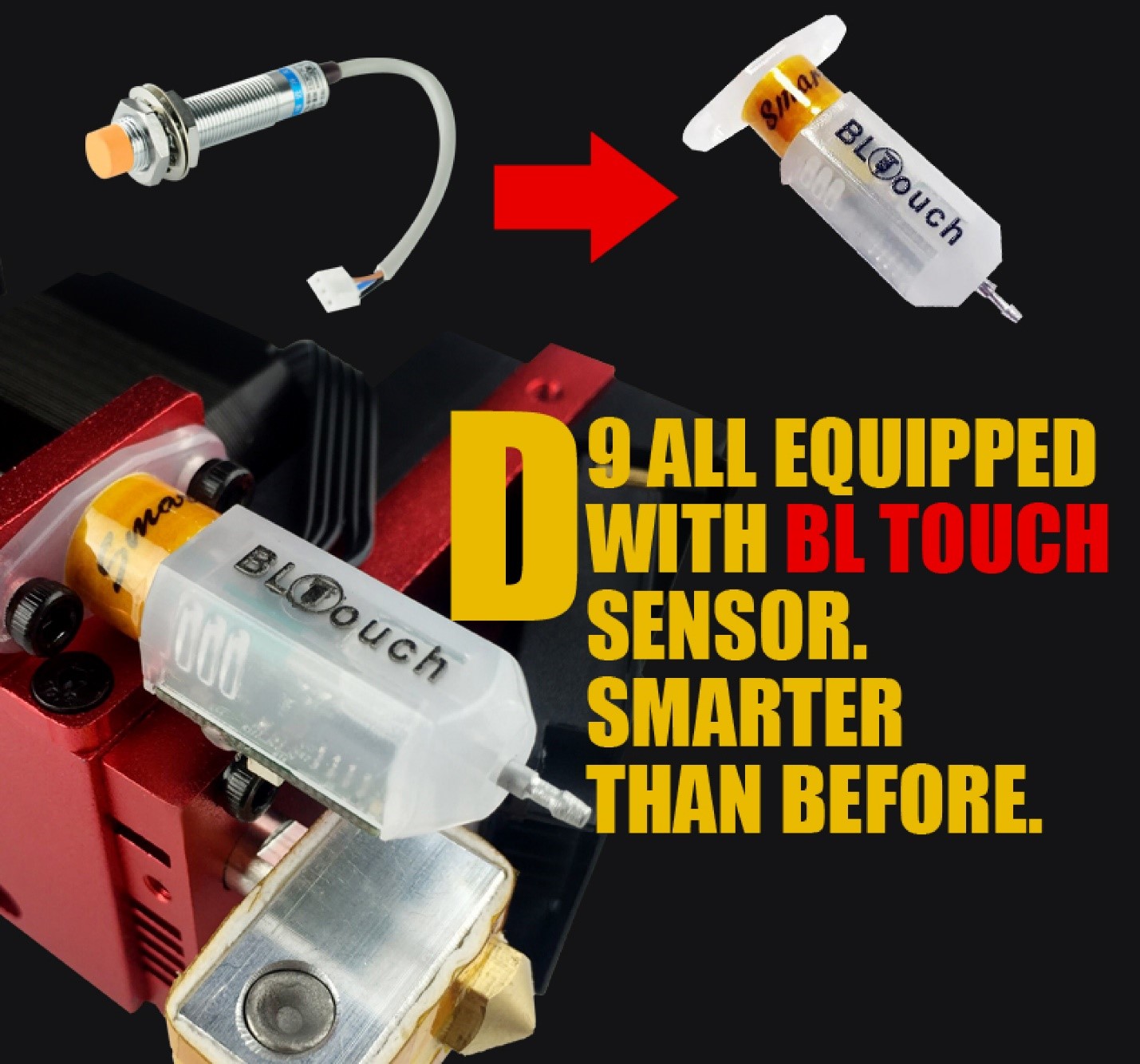 Датчик BLTouch для автоматической интеллектуальной калибровки Датчик BLTouch для автоматической интеллектуальной калибровки