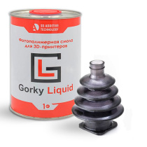 Фотополимерная смола Gorky Liquid Flex, черная (1 кг)