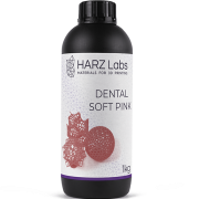 Фотополимерная смола HARZ Labs Dental Pink Soft, розовый (1000 гр)