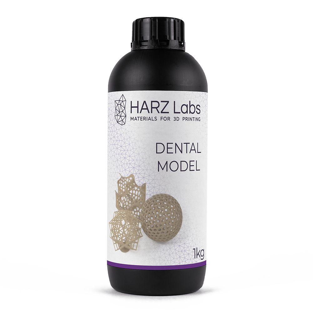 Фотополимерная смола HARZ Labs Dental Model Beige, бежевый (1000 гр)