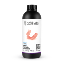 Фотополимерная смола HARZ Labs Dental Denture Base Soft, розовая (1 кг)