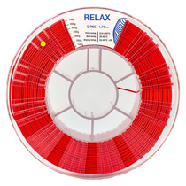 Катушка пластика REC RELAX (PETG) 1.75мм 0,75 кг, красная