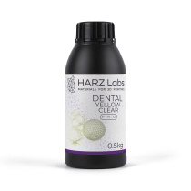 Фотополимерная смола HARZ Labs Dental Yellow Clear PRO, прозрачный желтый (500 гр)