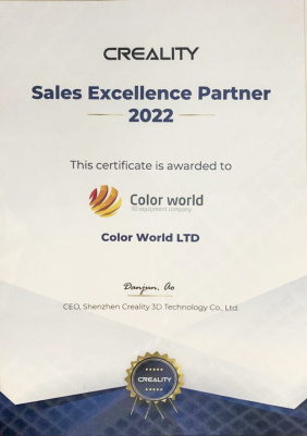 Сертификат Creality 2022