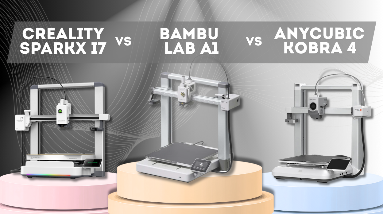Сравниваем Anycubic Kobra 4, Bambu Lab A1 и Creality SPARKX i7
