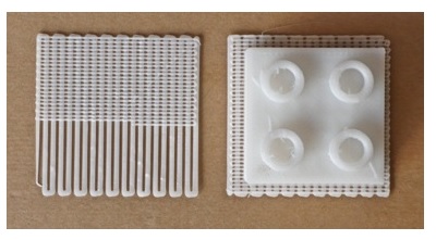 3D модель напечатанная на рафте
