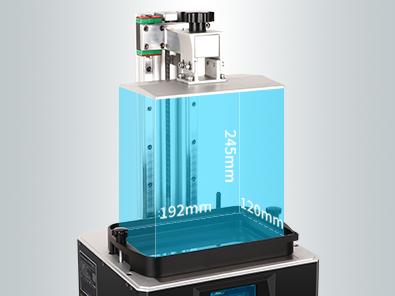 Большая область построения 3D-принтера Anycubic Photon Mono X: 192×120×245 мм