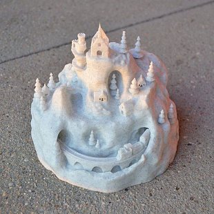 Катушка PLA-Marble пластика ESUN 1.75 мм 1кг., серая (PLA-MB175H1P1)