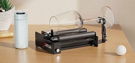 Вращающийся роликовый зажим для гравировки Ortur YRR 3.0 Rotary Roller for Cylinder Engraving