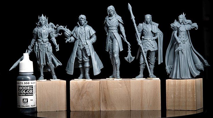 Смешивание фотополимеров Phrozen для изготовления прочных миниатюр с великолепной  детализацией