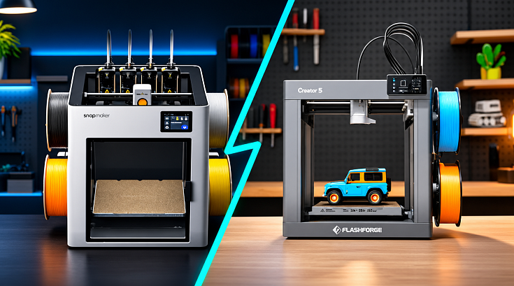 Snapmaker U1 vs FlashForge Creator 5 Pro: битва четырехголовых гигантов