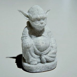 Катушка PLA-Marble пластика ESUN 1.75 мм 1кг., серая (PLA-MB175H1P1)